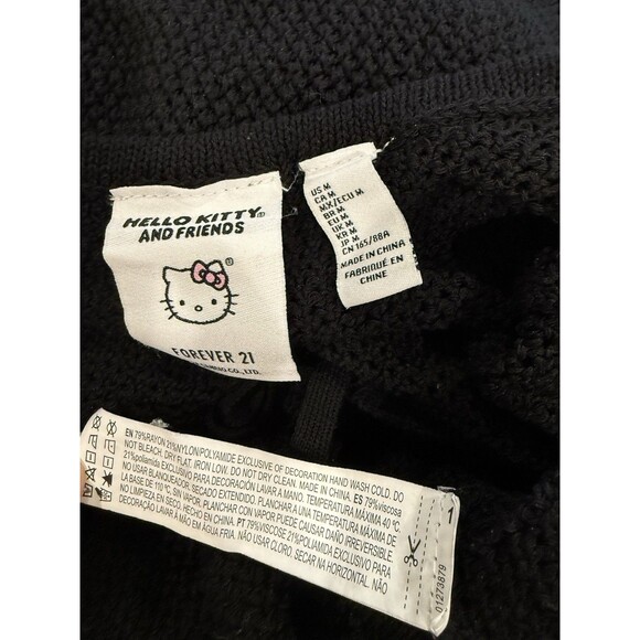 Hello Kitty x F21 Crochet Maxi Dress Women Medium CoverUp Travel Vacation Resort - Picture 7 of 7